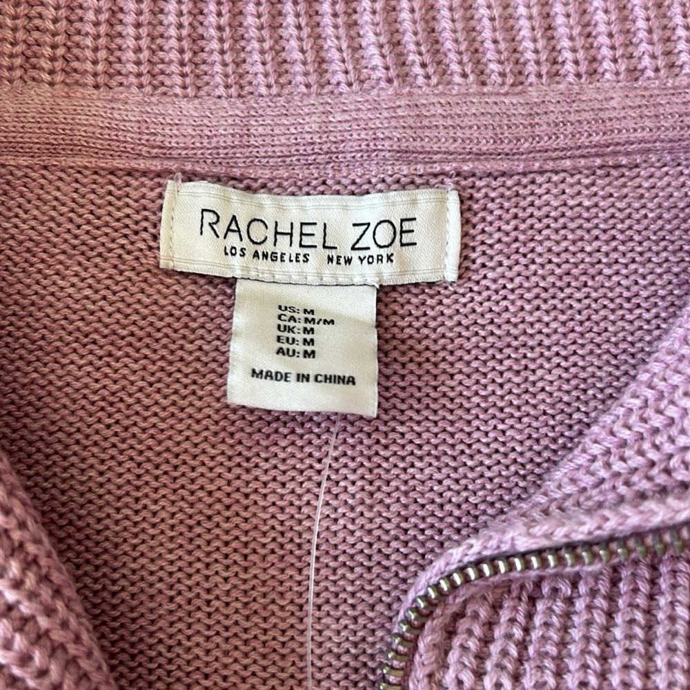 NWT - 💕 Rachel Zoe Oversized Pink Cowl Neck Sweater - Picture 7 of 8